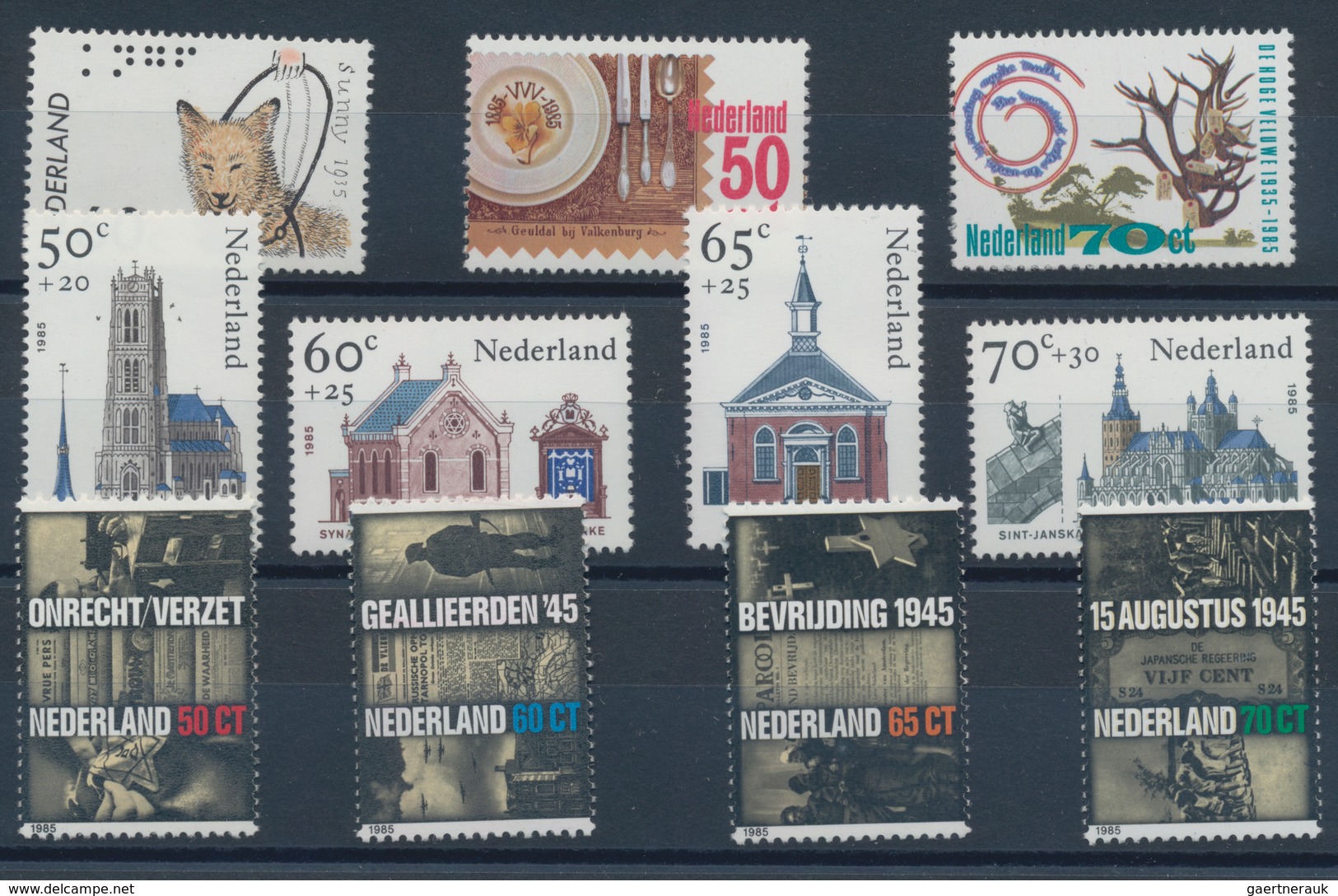 Niederlande: 1985, Sets Without The Souvenir Sheets Per 350 MNH. Every Year Set Is Separately Sorted - Sonstige & Ohne Zuordnung