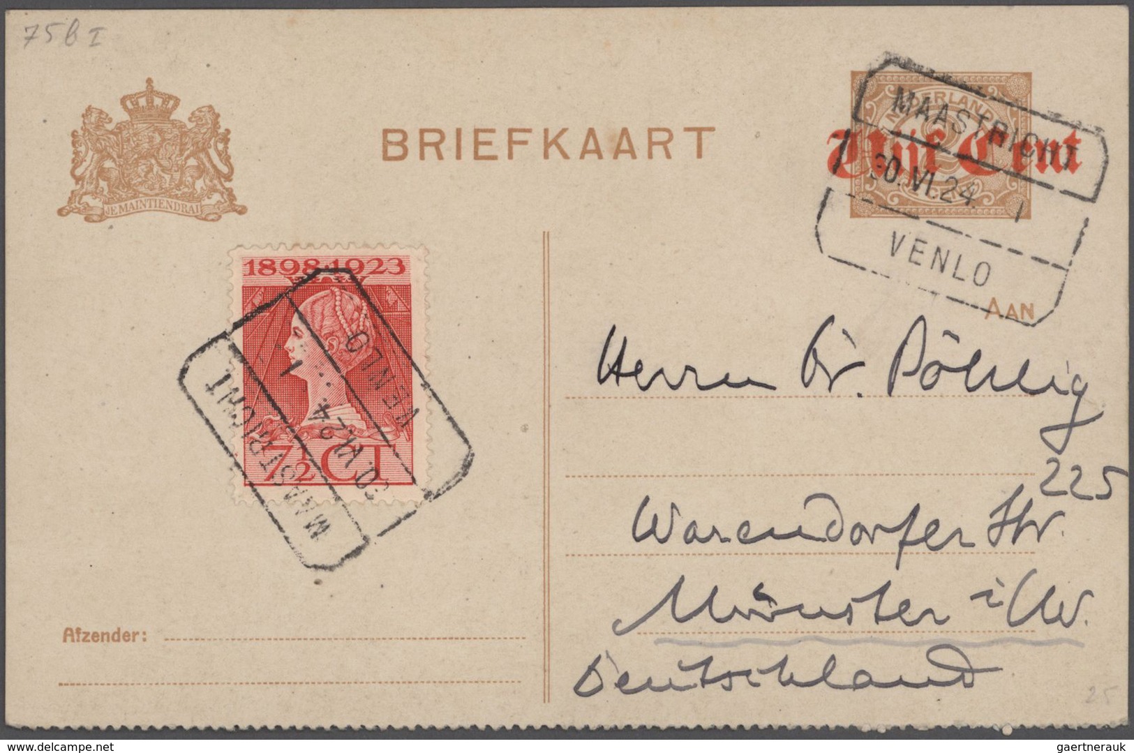 Niederlande - Ganzsachen: 1876/1926 Specialized Collection Of About 550 Unused And Used Postal Stati - Postwaardestukken