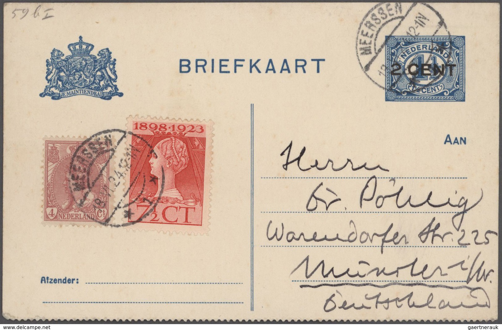 Niederlande - Ganzsachen: 1876/1926 Specialized Collection Of About 550 Unused And Used Postal Stati - Postwaardestukken