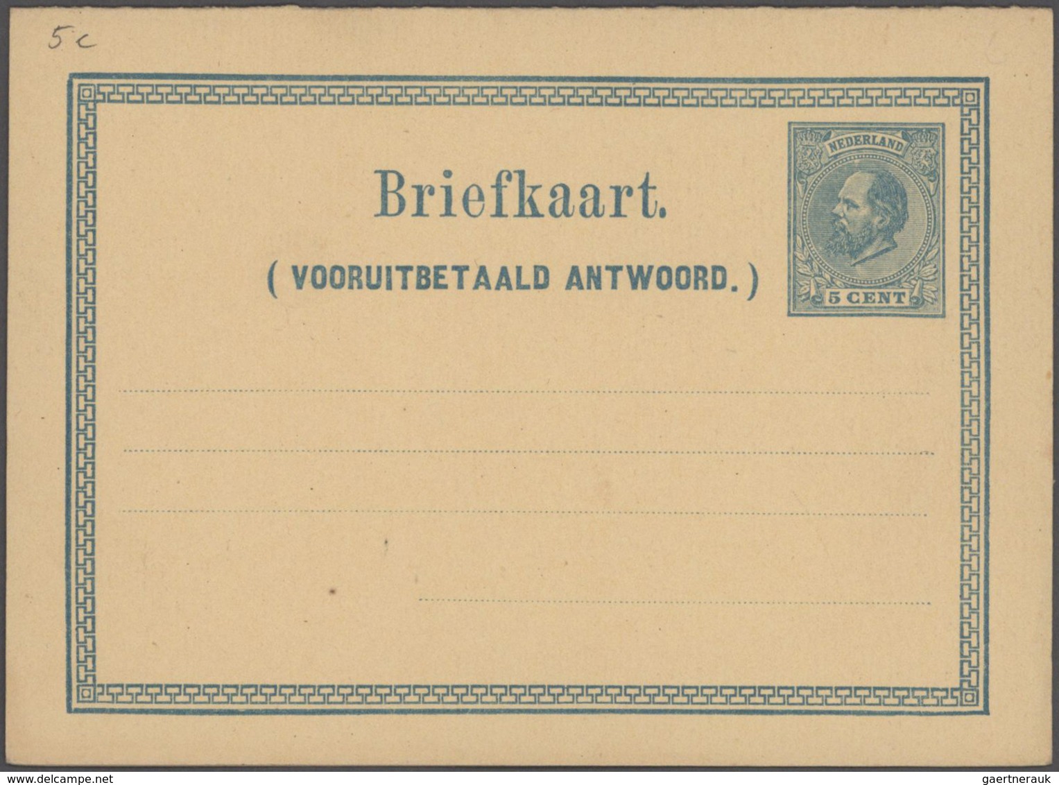 Niederlande - Ganzsachen: 1876/1926 specialized collection of about 550 unused and used postal stati