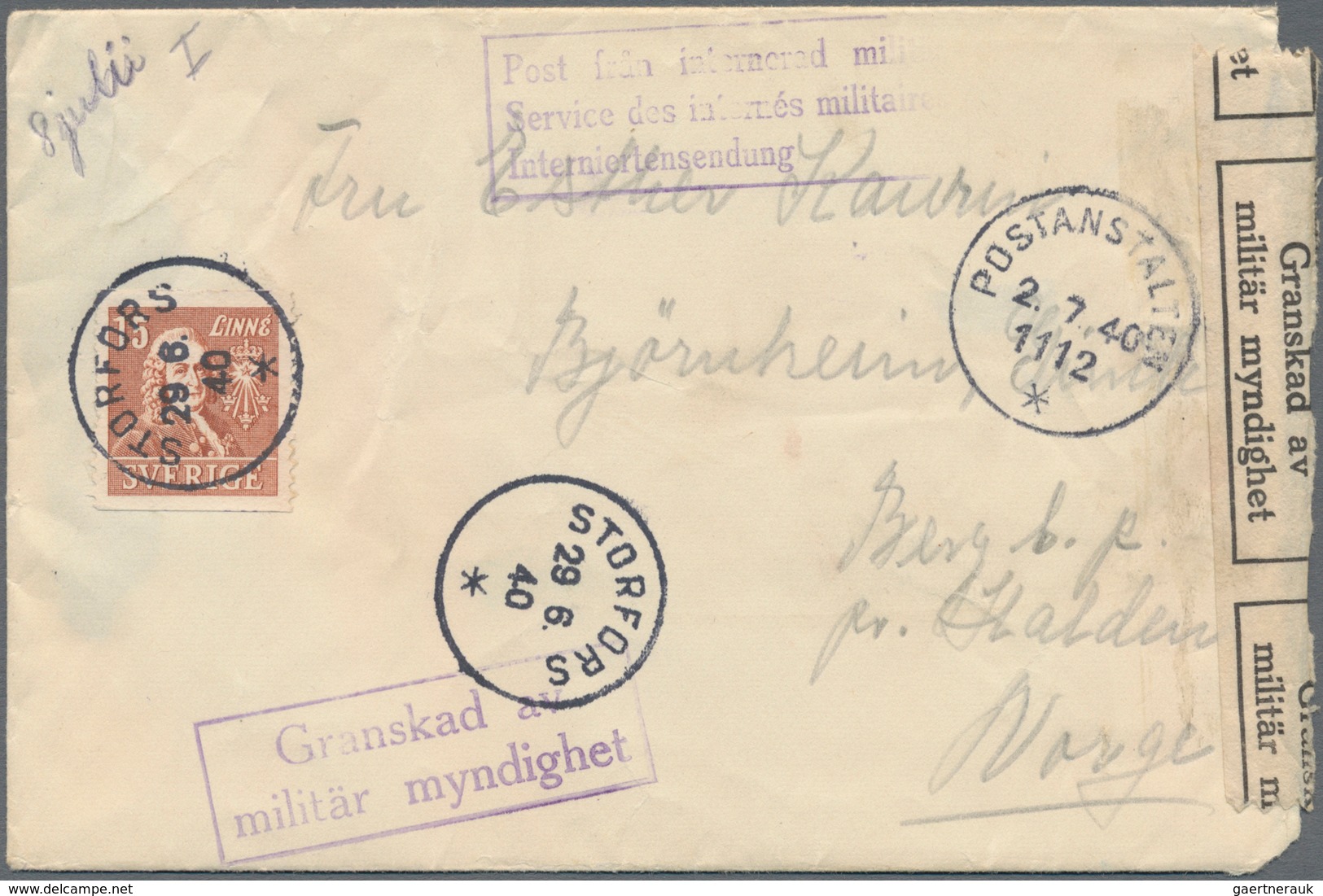 Norwegen: 1856/1970, very interessting lot of covers, postcards and postal stationeries with focus o