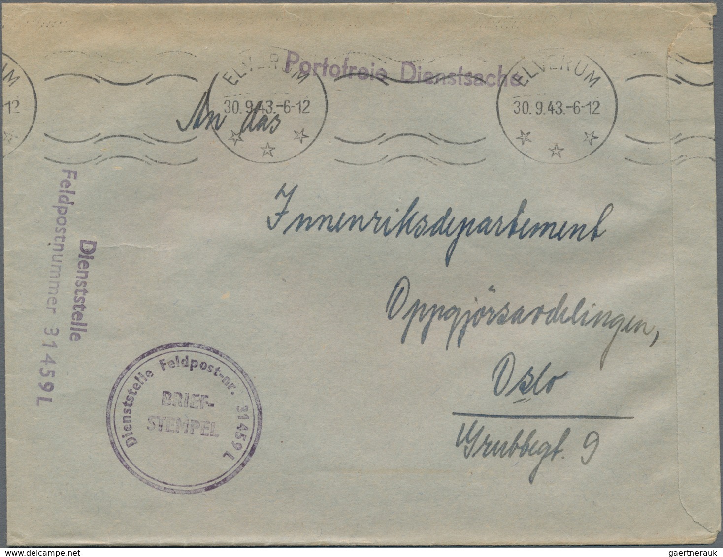 Norwegen: 1856/1970, very interessting lot of covers, postcards and postal stationeries with focus o