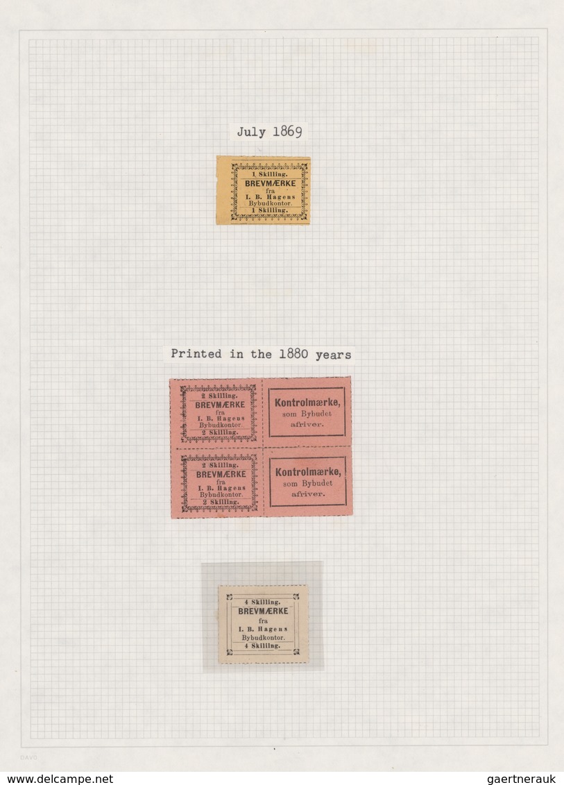 Norwegen: 1869-1891: Mint And Used Collection Of More Than 450 Stamps, From Various Cities From Aren - Gebraucht