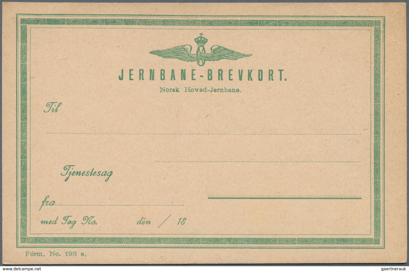 Norwegen - Ganzsachen: 1872/1986 Two Albums With Ca. 270 Unused Postal Stationery, Incl. Postal Stat - Entiers Postaux