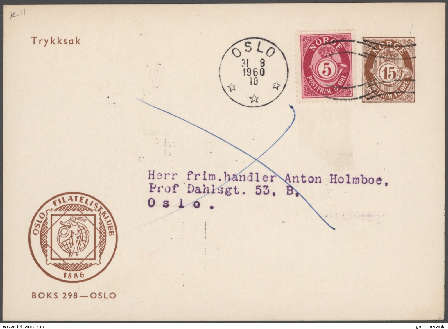 Norwegen - Ganzsachen: 1872/1999 Holding Of Ca. 490 Unused/CTO-used And Commercially Used Postal Sta - Postwaardestukken