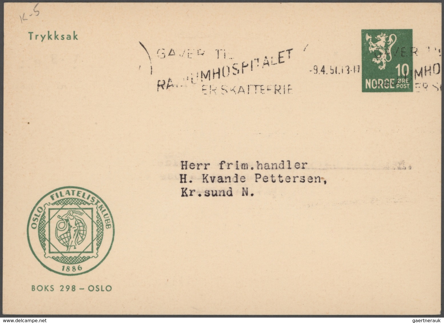 Norwegen - Ganzsachen: 1872/1999 Holding Of Ca. 490 Unused/CTO-used And Commercially Used Postal Sta - Postal Stationery