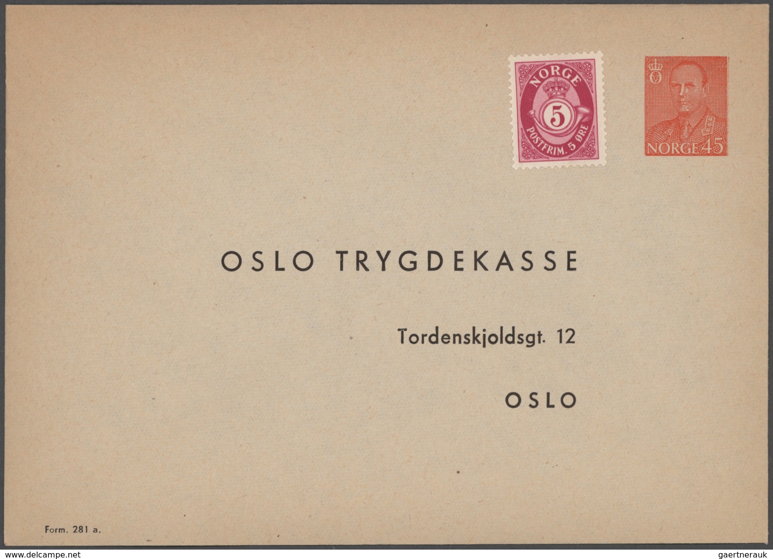 Norwegen - Ganzsachen: 1872/1999 holding of ca. 490 unused/CTO-used and commercially used postal sta