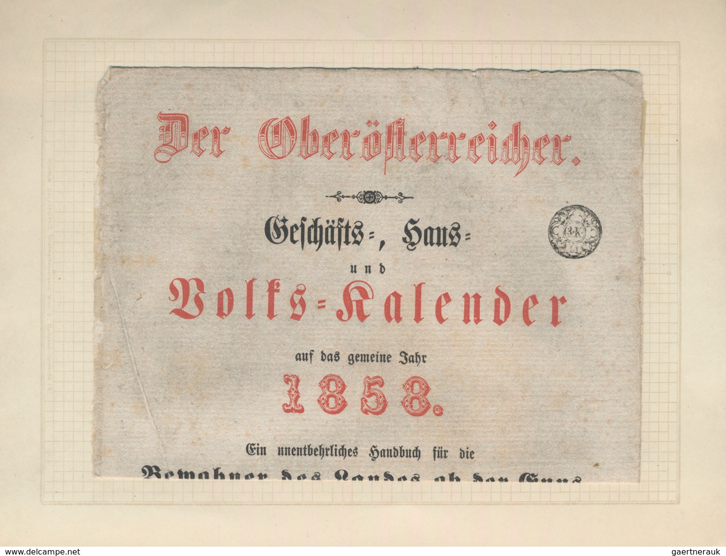 Österreich: 1809 - 1846 (ca.), 4 Zeitungsausschnitte Mit Stempeln Und 17 Ausschnitte Mit Verschieden - Collections