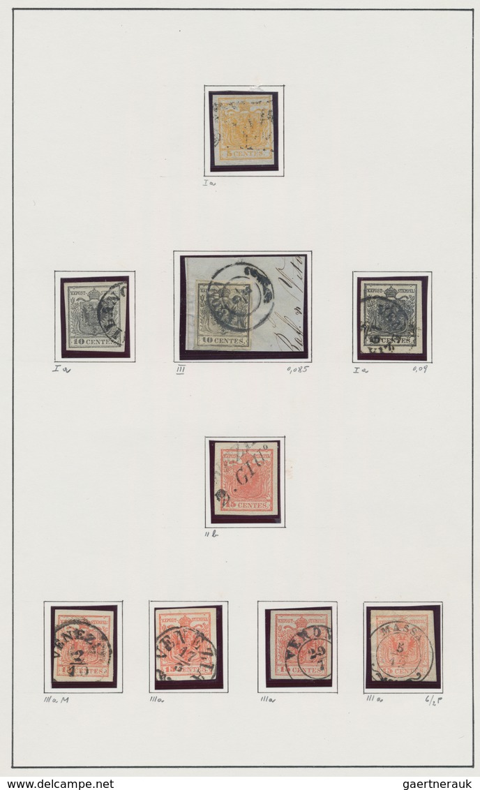 Österreich: 1850/1900 (ca.), Österreich/Lombardei+Venetien, Spezialisierte Sammlung Der Klasssischen - Verzamelingen