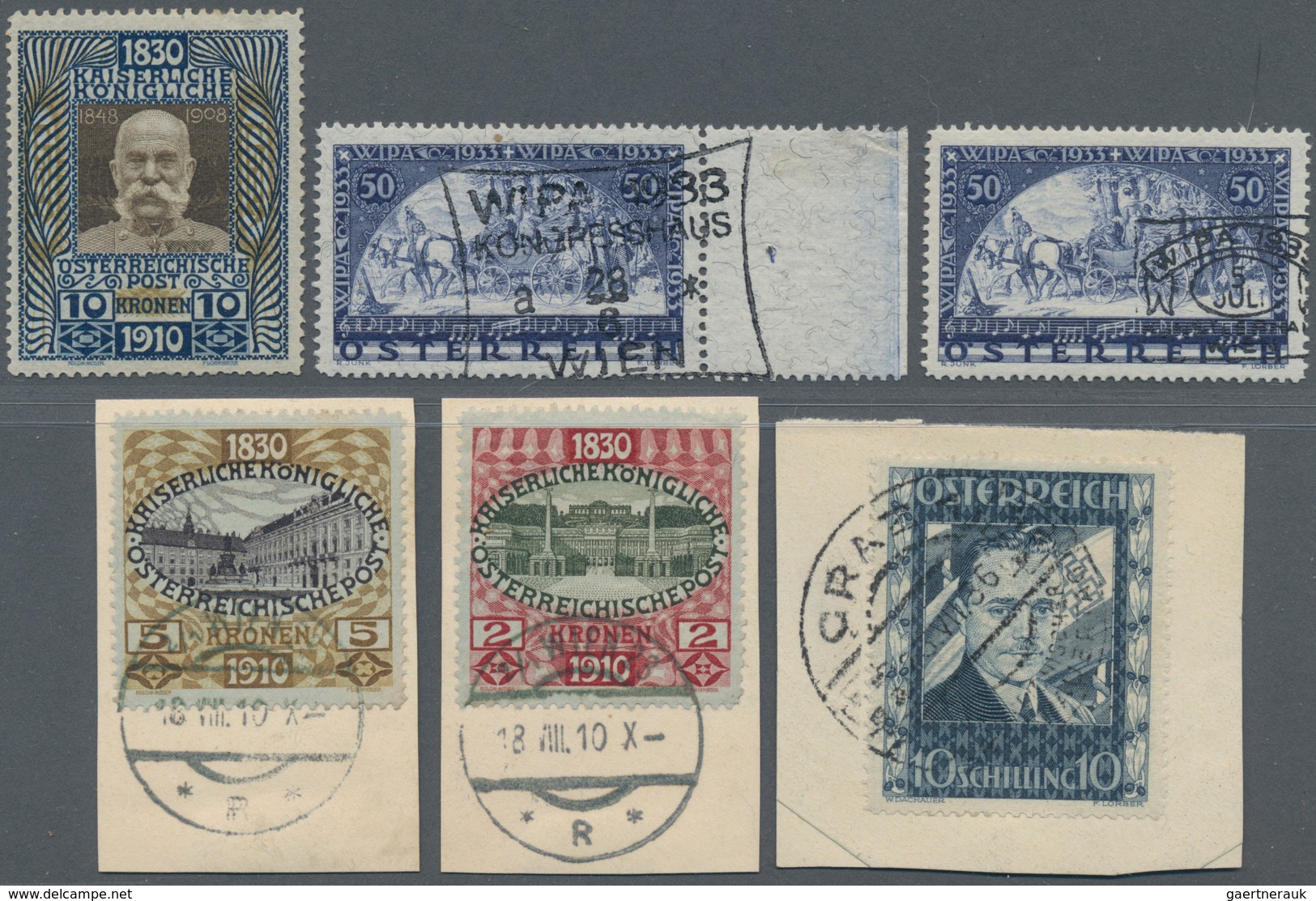 Österreich: 1850/1938, Gehaltvolle, Weitgehend Doppelt (ungebraucht U. Gestempelt) Geführte Sammlung - Colecciones