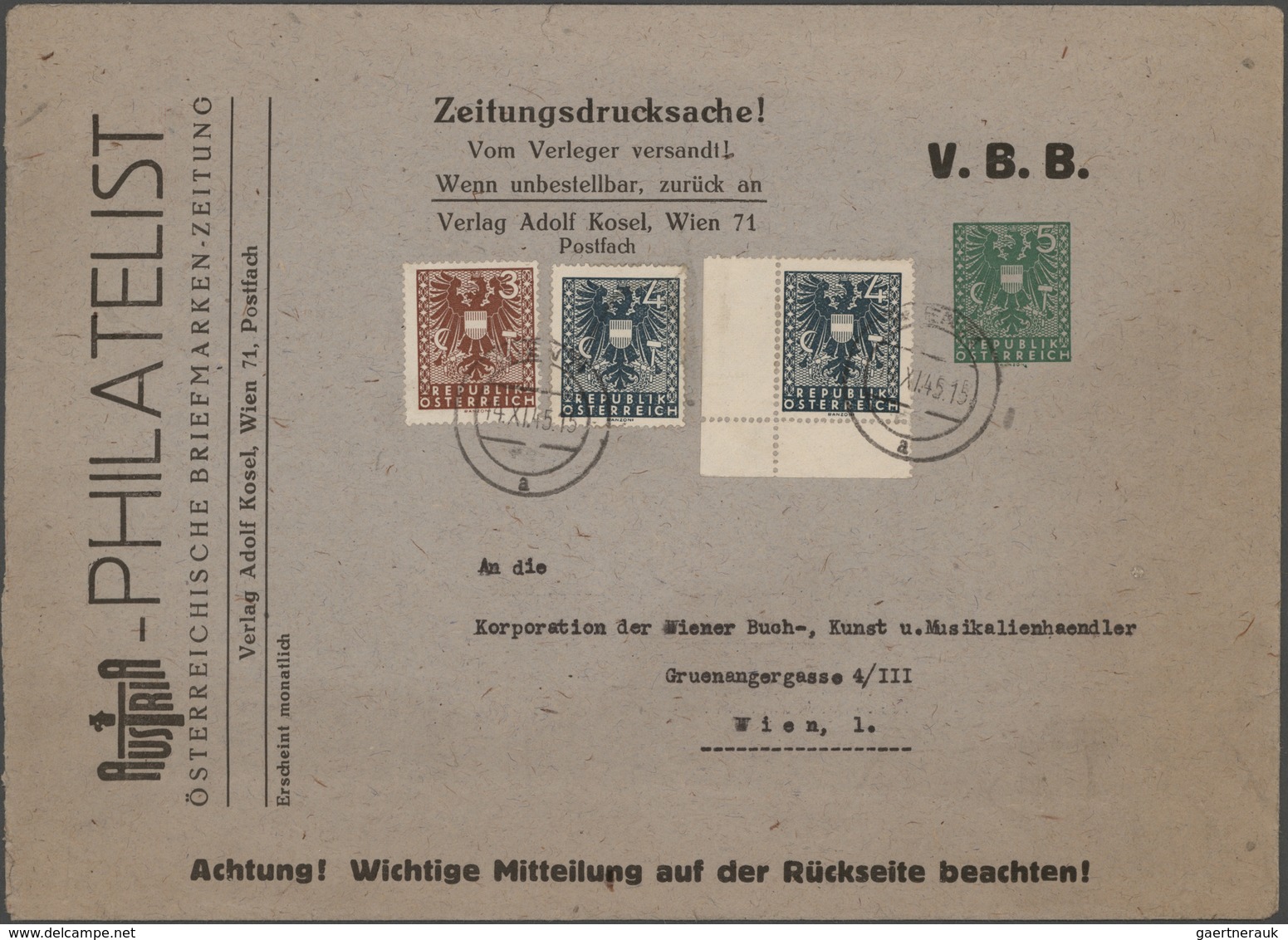 Österreich: 1850/1950 (ca.), vielseitiger Bestand von über 400 Briefen und Karten, etwas unterschied