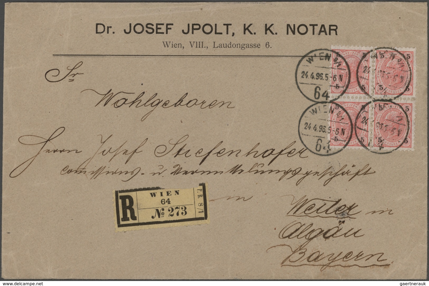 Österreich: 1850/1950 (ca.), vielseitiger Bestand von über 400 Briefen und Karten, etwas unterschied