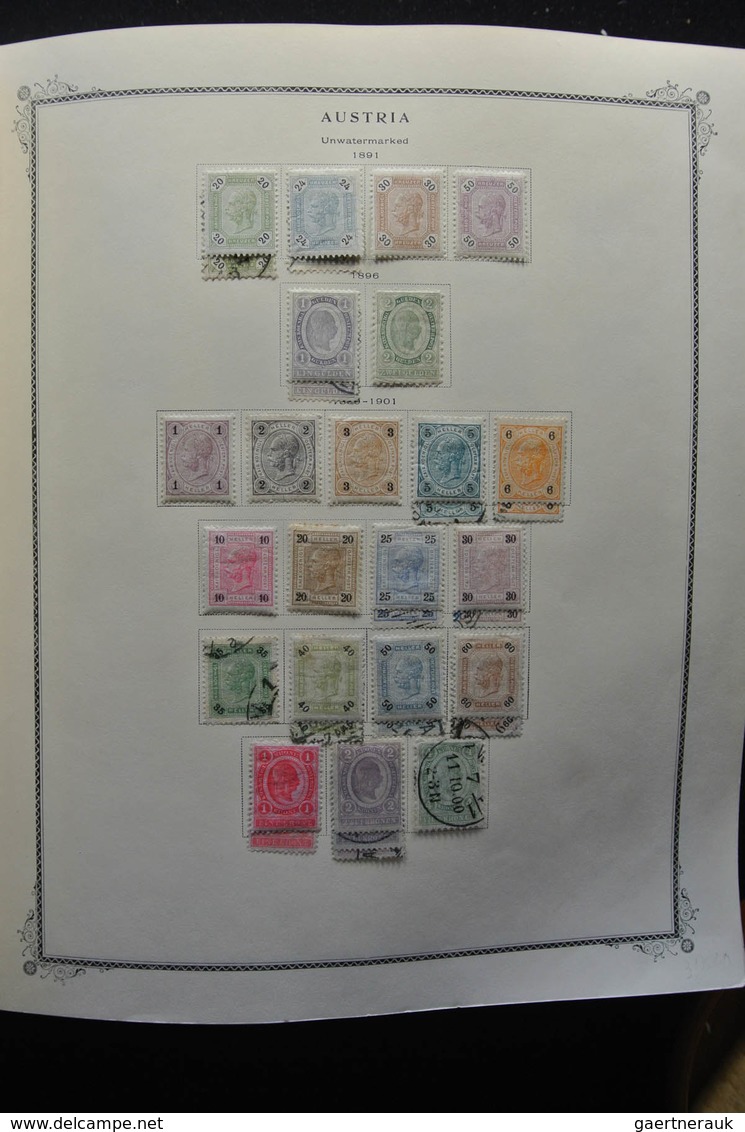 Österreich: 1850-2009: Almost complete, mostly mint hinged, partly double collection Austria 1850-20