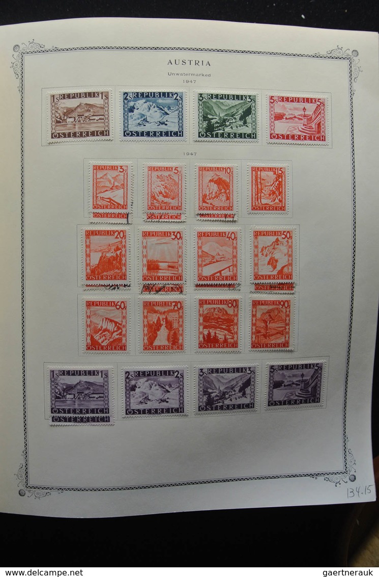 Österreich: 1850-2009: Almost complete, mostly mint hinged, partly double collection Austria 1850-20