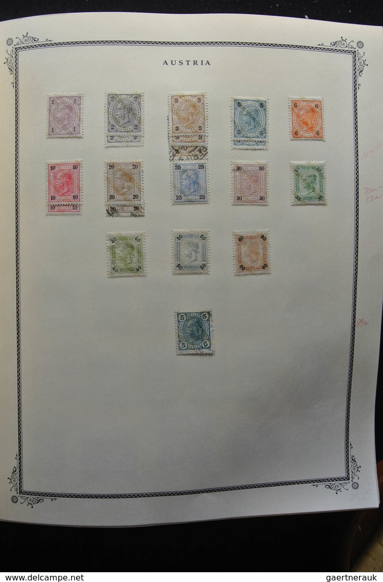 Österreich: 1850-2009: Almost complete, mostly mint hinged, partly double collection Austria 1850-20