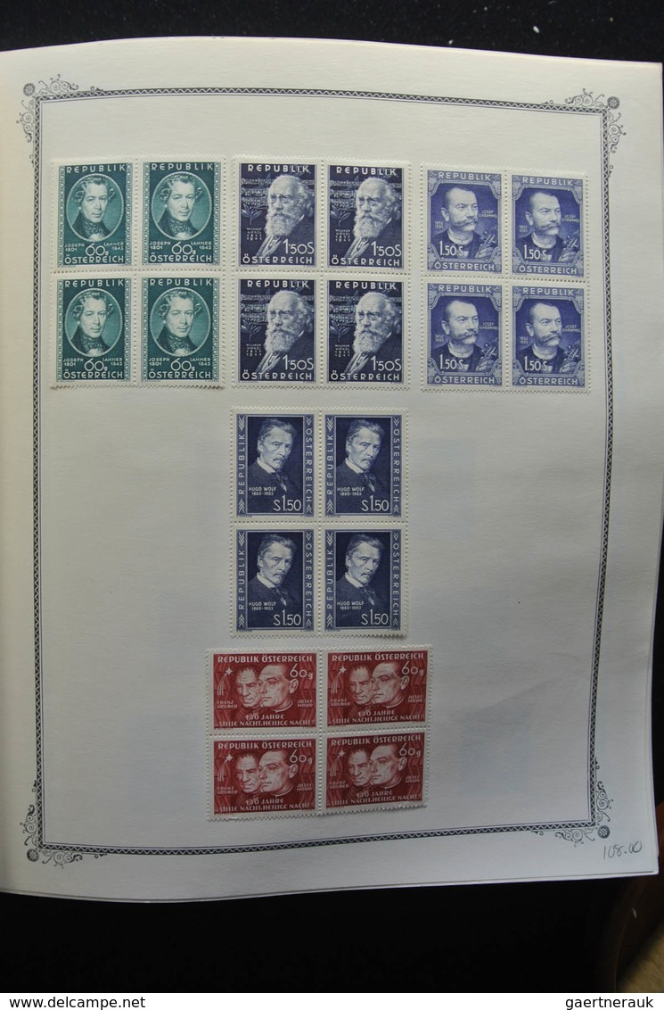 Österreich: 1850-2009: Almost complete, mostly mint hinged, partly double collection Austria 1850-20