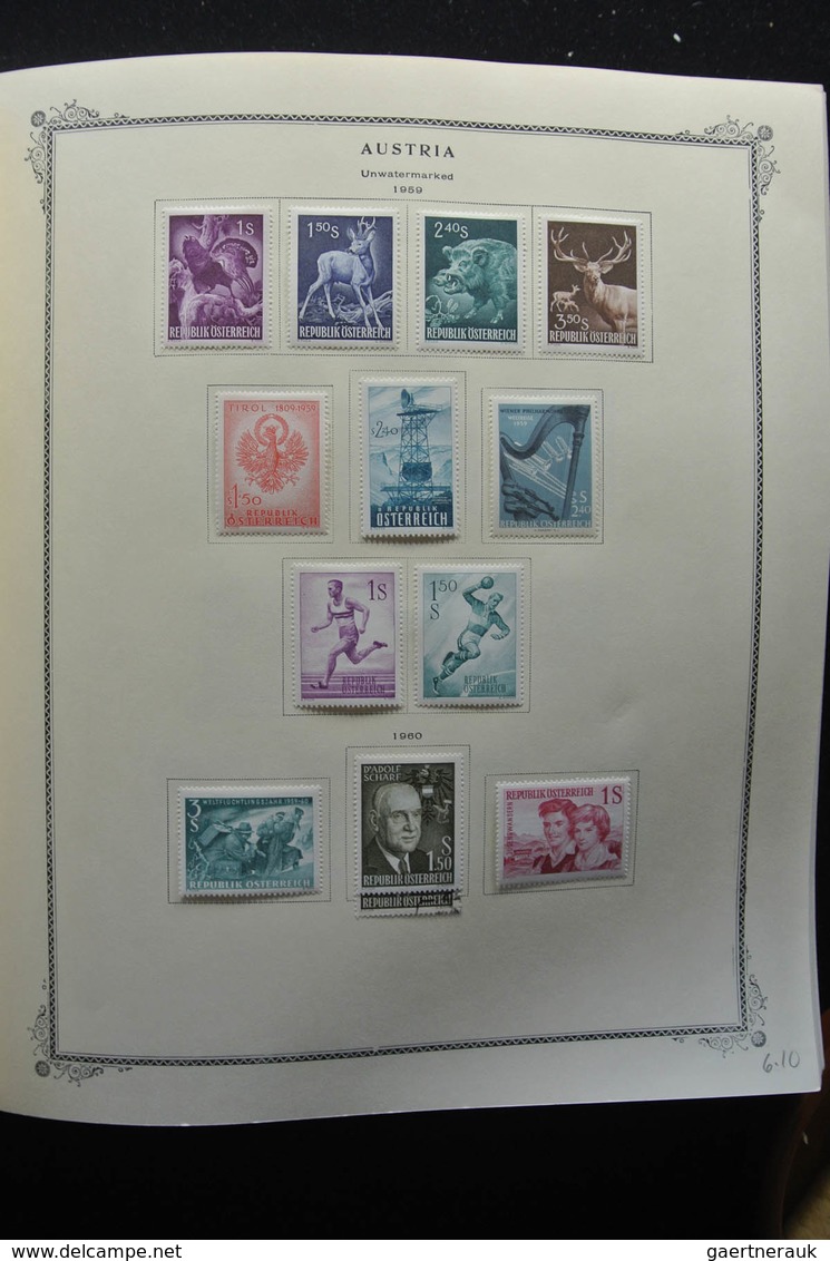 Österreich: 1850-2009: Almost complete, mostly mint hinged, partly double collection Austria 1850-20