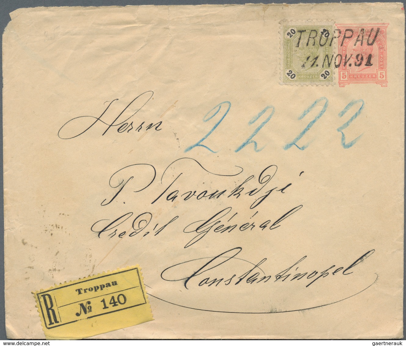 Österreich: 1857/1891, Lot Von Elf Briefen Und Karten, Dabei Zierstempel "Elbogen", Fingerhutstempel - Colecciones