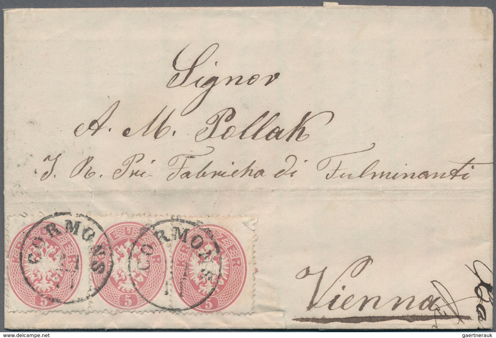 Österreich: 1860/1878, Partie Von 25 Briefhüllen Mit Meist Einzelfrankaturen, Dabei Drei EF MiNr. 18 - Collections