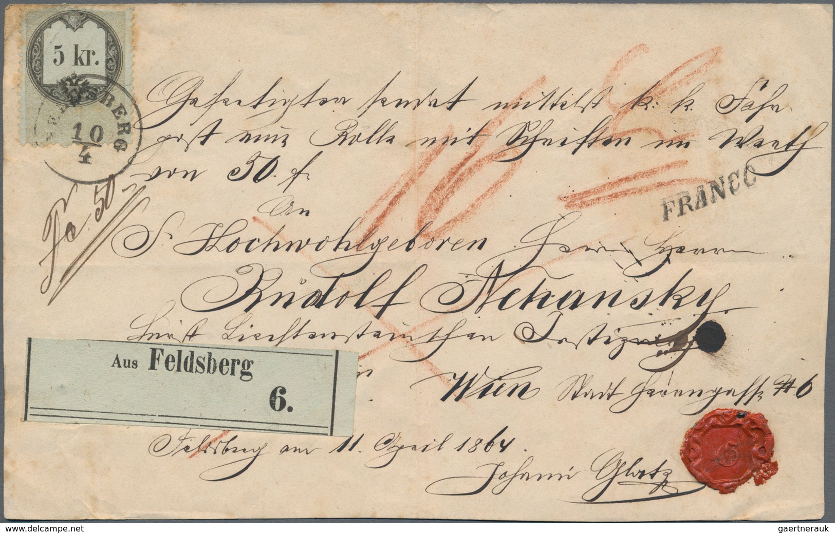 Österreich: 1860/1890 (ca.), Lot Von 20 Briefen Und Karten, Dabei Gebrauchte Ganzsachen (Umschläge, - Collections