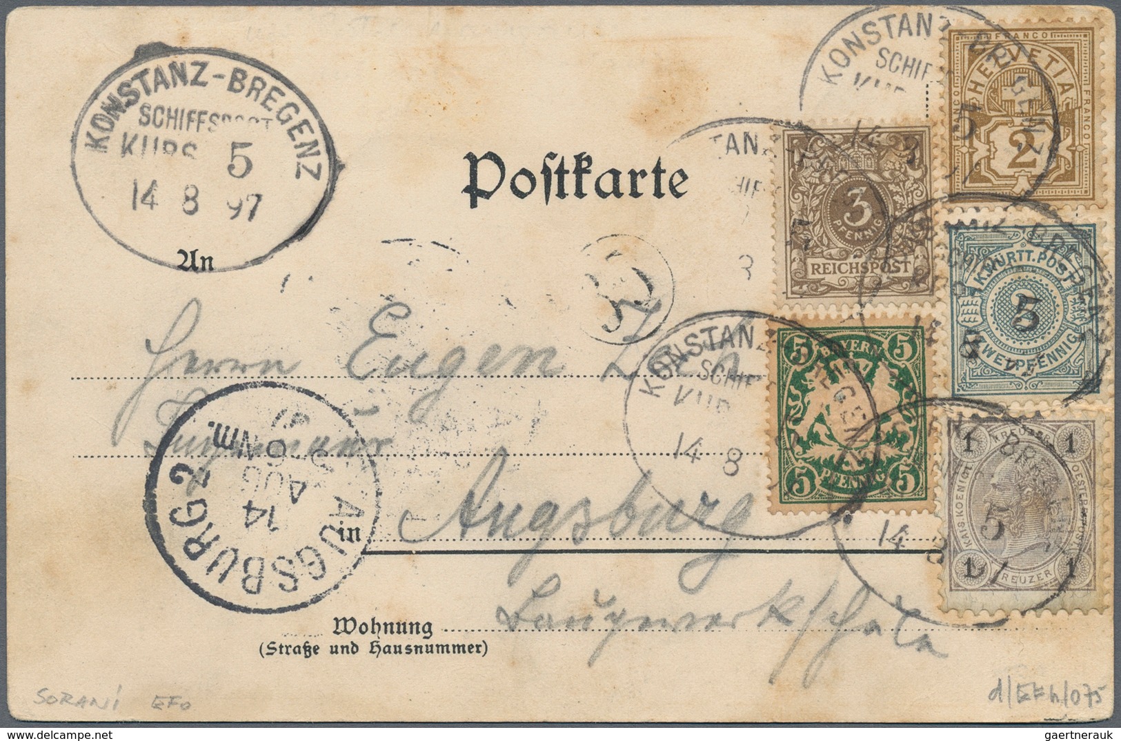 Österreich: 1860/1996, Umfangreicher Posten Von Briefen, Ganzsachen, Ansichtskarten Und Marken Im Ka - Collections