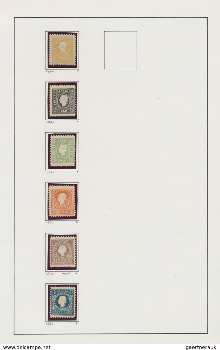 Österreich: 1870/1894, Österreich/Lombardei Und Venetien, Saubere Kleine Sammlung Von 38 Neudrucken. - Verzamelingen