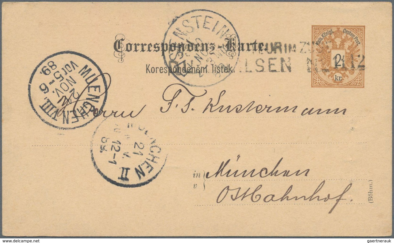 Österreich: 1877/1990, Bestand Von Ca. 520 Briefen Und Meist Gebrauchten Ganzsachen (dabei Ganzsache - Verzamelingen