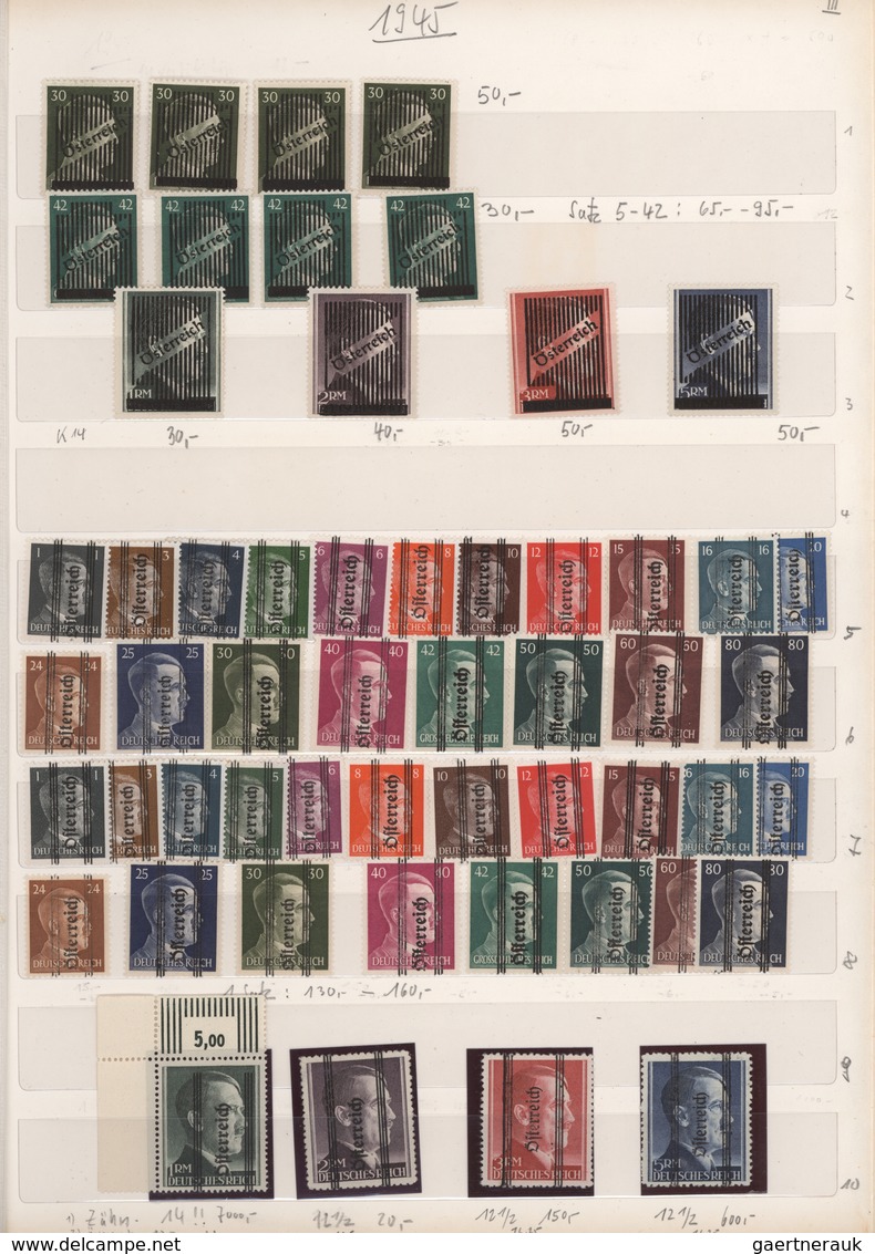 Österreich: 1918/1980 (ca.), Reichhaltiger Bestand In Fünf Alben (ausführliche Stichproben Ergaben N - Colecciones