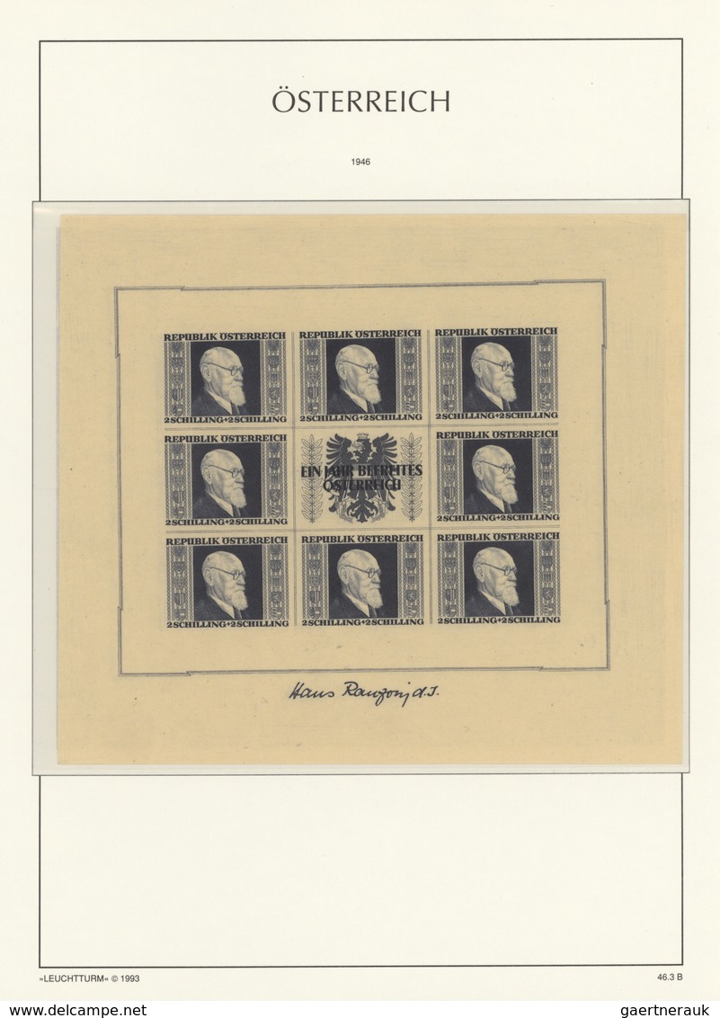 Österreich: 1945/2013, Postfrische, Im Wesentlichen Komplette Sammlung In 4 Leuchtturm Vordruckalben - Colecciones