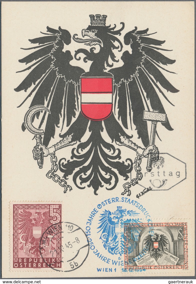 Österreich: 1945/57, Ca. 40 FDC, Dabei Einige Auch Befördert, Auch Bessere Mi. 719, 790, 829/34, Mic - Verzamelingen