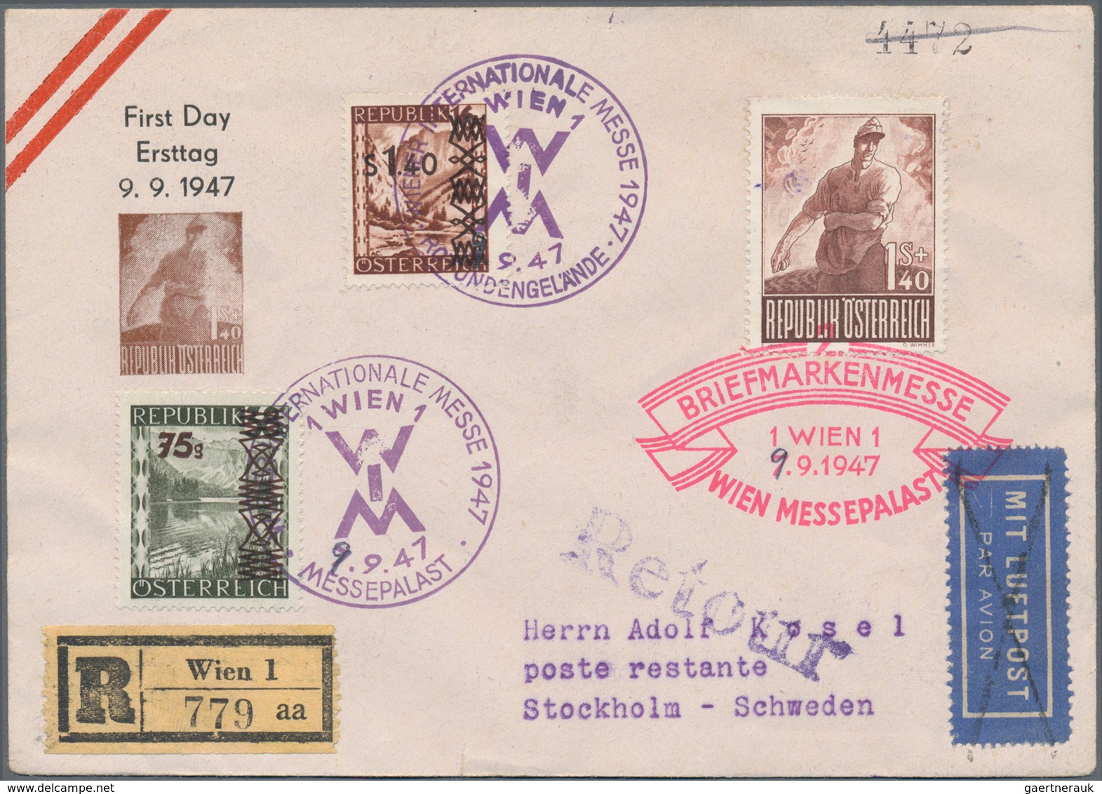 Österreich: 1945/57, Ca. 40 FDC, Dabei Einige Auch Befördert, Auch Bessere Mi. 719, 790, 829/34, Mic - Verzamelingen