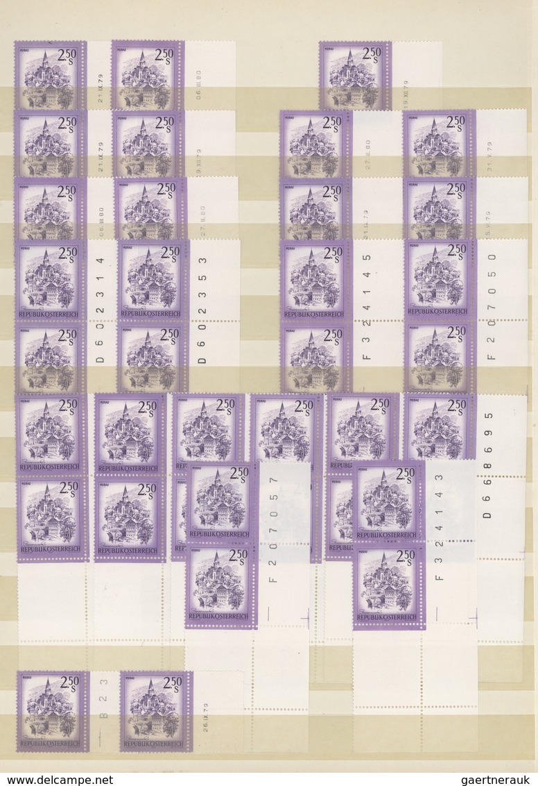 Österreich: 1957/1980, Dauerserien "Bauwerke" Und "Schönes Österreich", Postfrischer Spezial-Sammlun - Verzamelingen