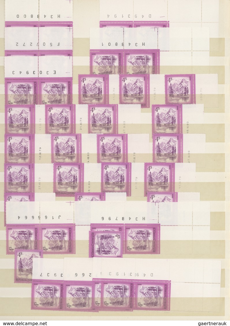 Österreich: 1957/1980, Dauerserien "Bauwerke" Und "Schönes Österreich", Postfrischer Spezial-Sammlun - Verzamelingen