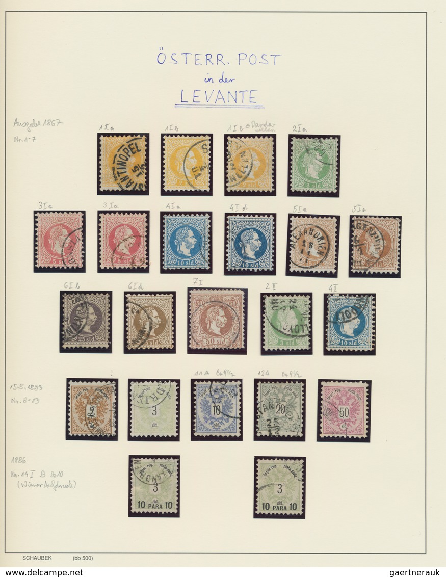 Österreich - Nebengebiete: 1850/1918, Umfangreiche Sammlung Der Verschiedenen Nebengebiete Im Schaub - Otros & Sin Clasificación