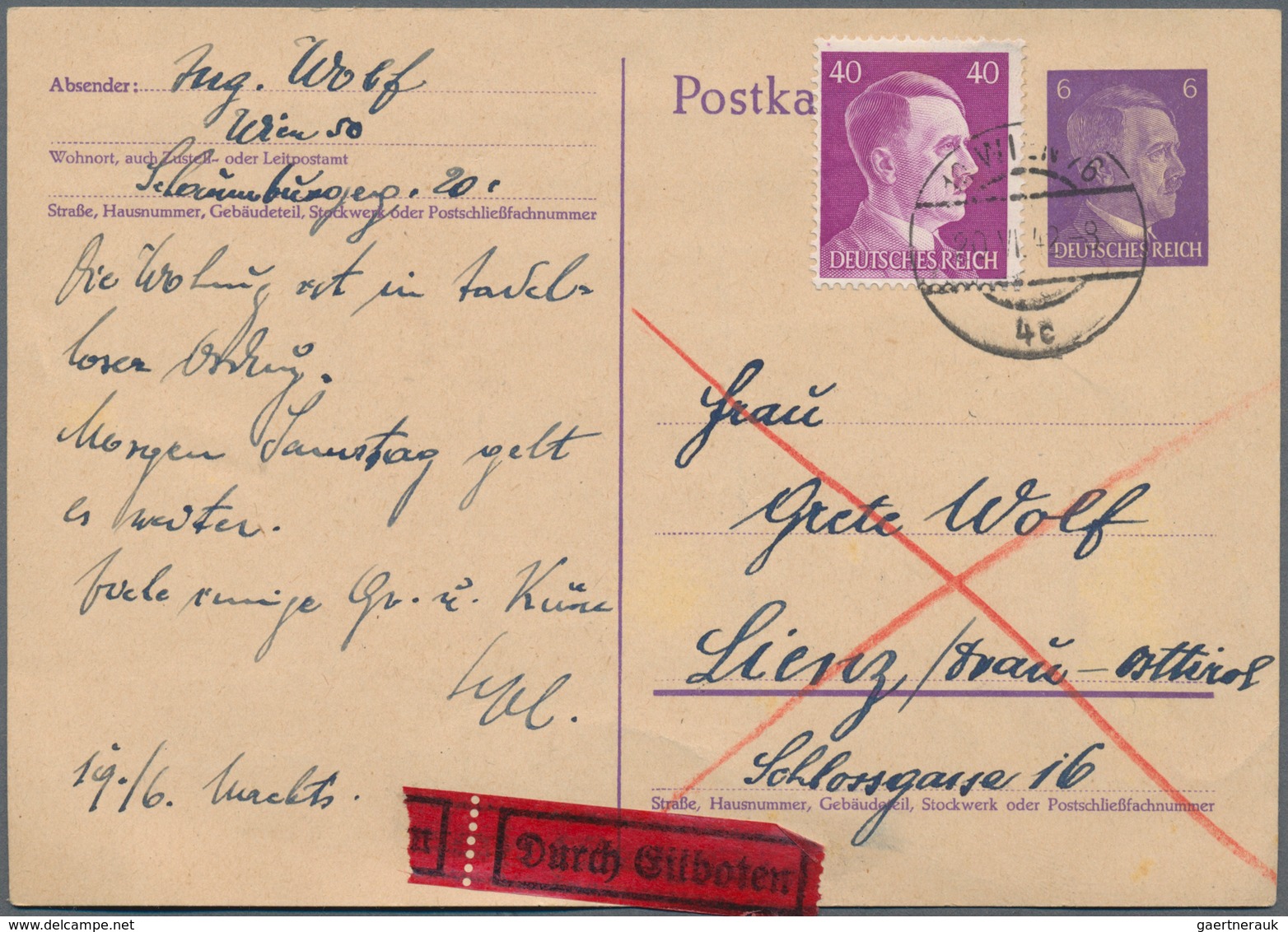 Österreich - Ostmark: 1940/1944, Partie Von Ca. 100 Briefen/Karten, Ferner Ca. 50 Teilseiten Eines P - Autres & Non Classés