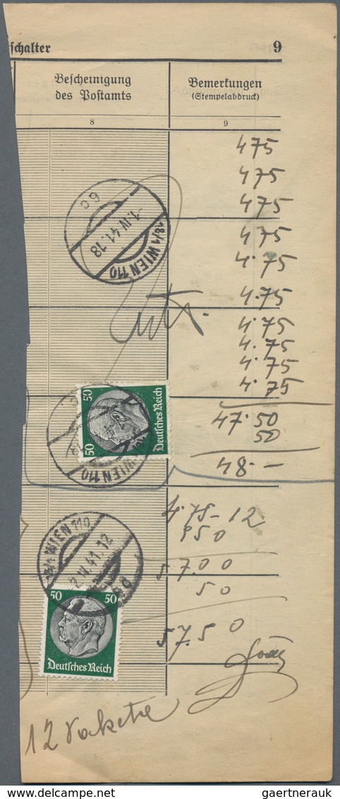 Österreich - Ostmark: 1940/1944, Partie Von Ca. 100 Briefen/Karten, Ferner Ca. 50 Teilseiten Eines P - Autres & Non Classés
