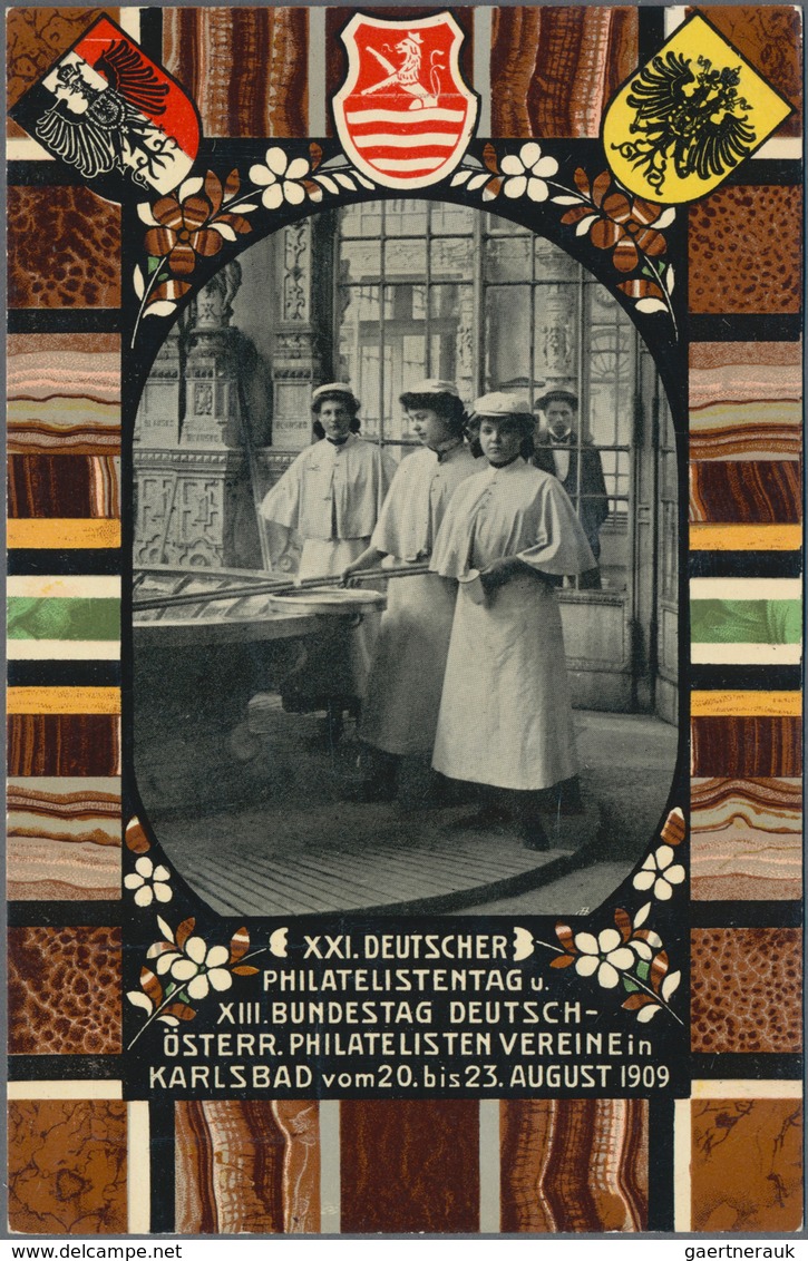 Österreich - Privatganzsachen: 1909, Fünf Verschiedene Ungebrauchte Ganzsachenbildpostkarten Mit Ver - Sonstige & Ohne Zuordnung