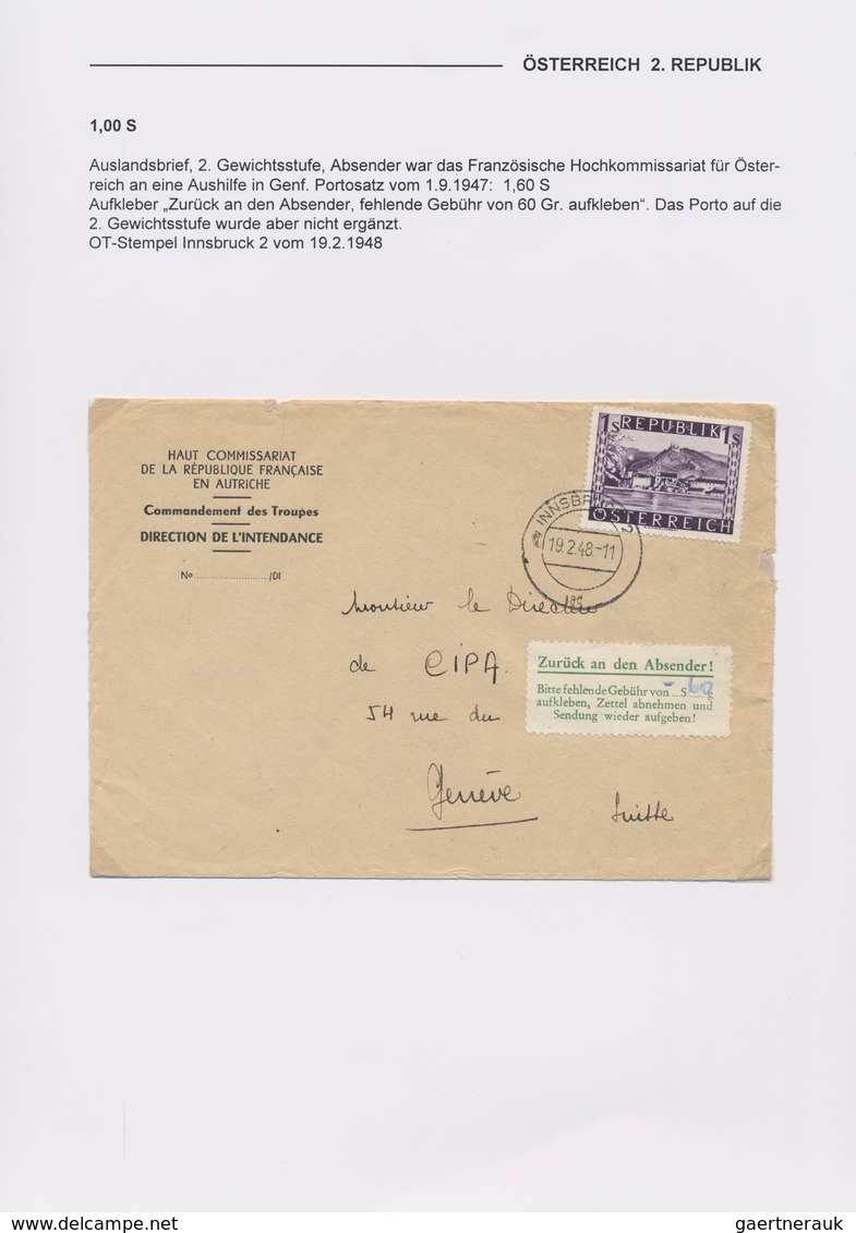 Österreich - Besonderheiten: 1945/1954, ALLIIERTE FELD- Und DIENSTPOST In Österreich: Sammlung Mit C - Autres & Non Classés