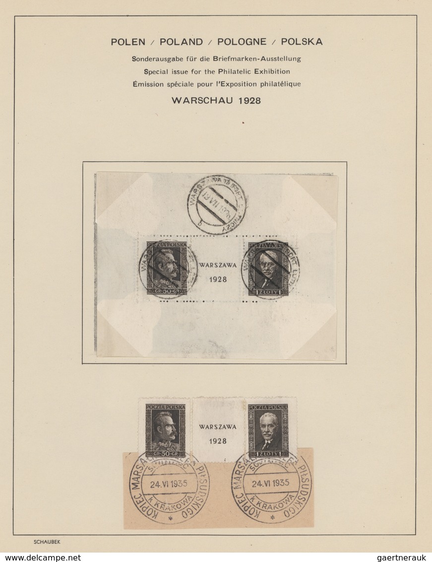 Polen: 1860-1944: Used Collection On Printed Pages, From No.1 With Almost All Issues And All The Min - Oblitérés