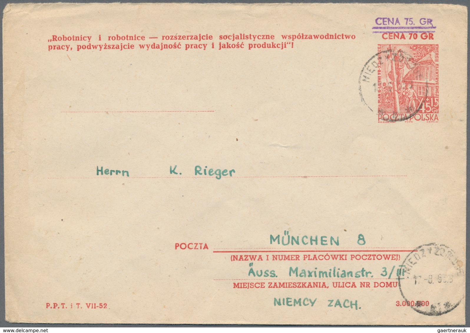 Polen: 1918/2005 (ca.) holding of ca. 590 cards, letters, postal stationary (better picture postcard