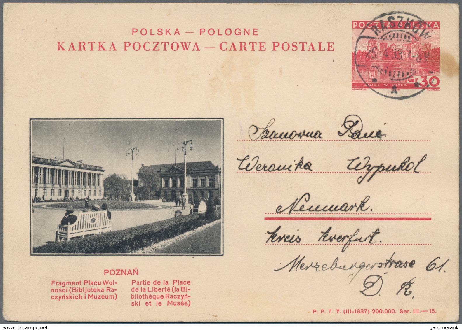 Polen: 1926/38, Little Accumulation Of Ca. 20 Covers And Commercially Used Postal Stationeries, Some - Usados