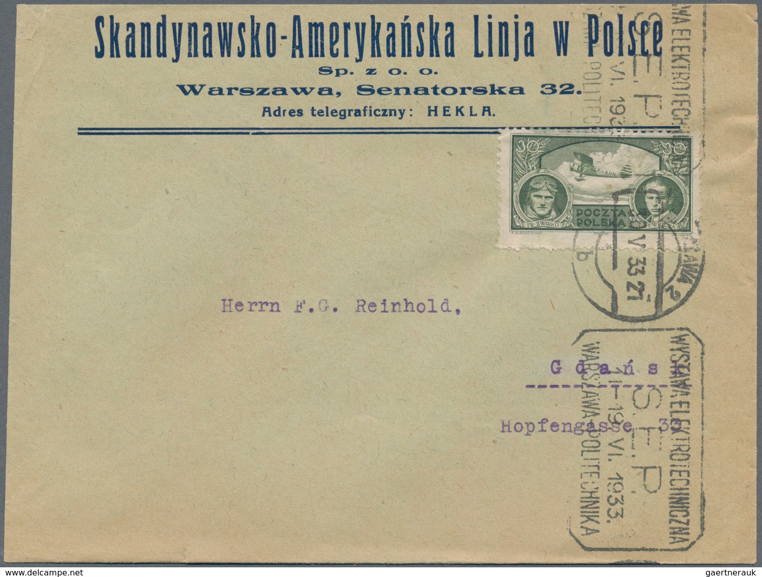 Polen: 1926/38, Little Accumulation Of Ca. 20 Covers And Commercially Used Postal Stationeries, Some - Usados