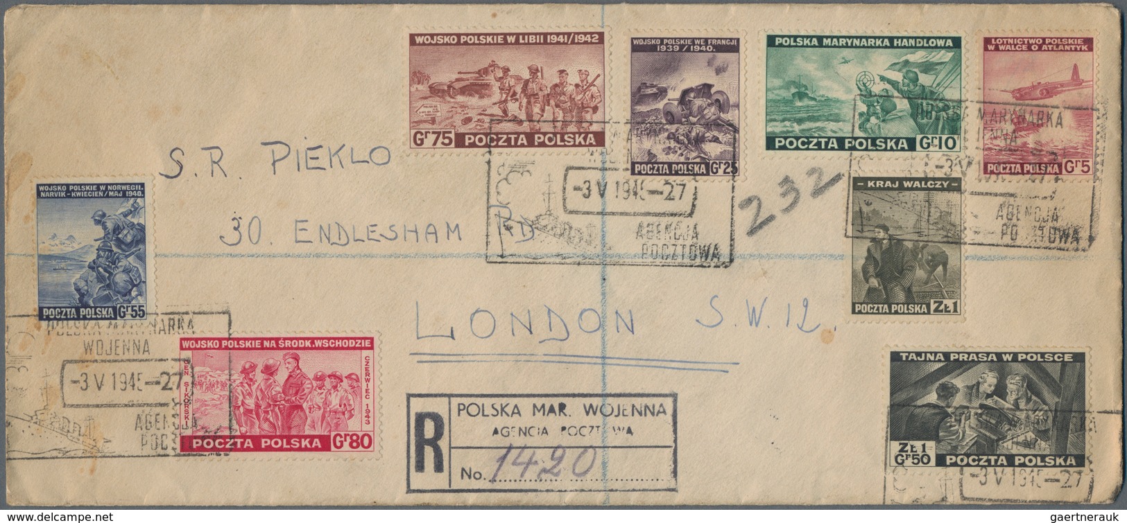 Polen: 1941/88, Accumulation Of Ca. 270 Unused Picture Postal Stationery Cards (incl. With Propagand - Usados