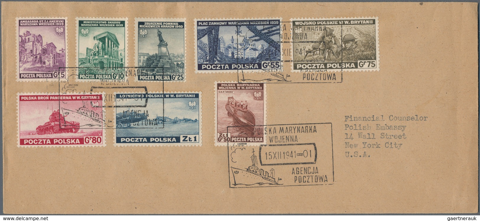 Polen: 1941/88, Accumulation Of Ca. 270 Unused Picture Postal Stationery Cards (incl. With Propagand - Oblitérés