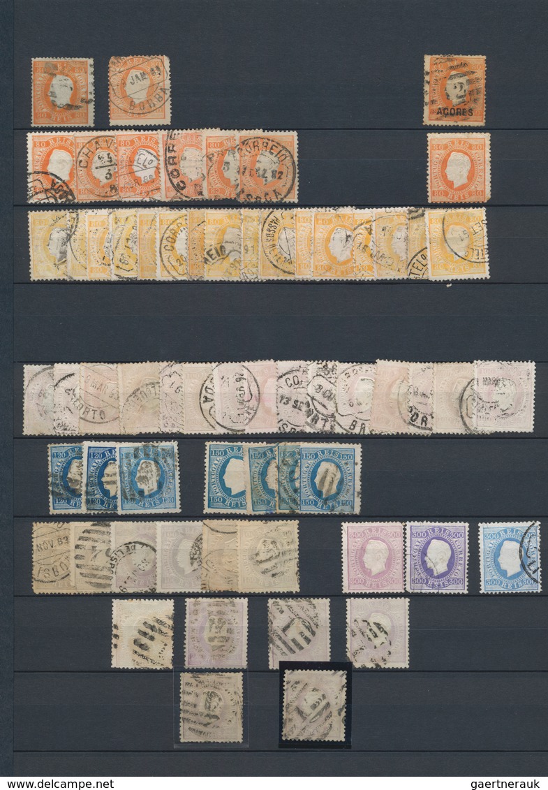 Portugal: 1853/1893, Comprehensive Accumulation Of Apprx. 2.200 Stamps In A Stockbook, Varied Condit - Autres & Non Classés