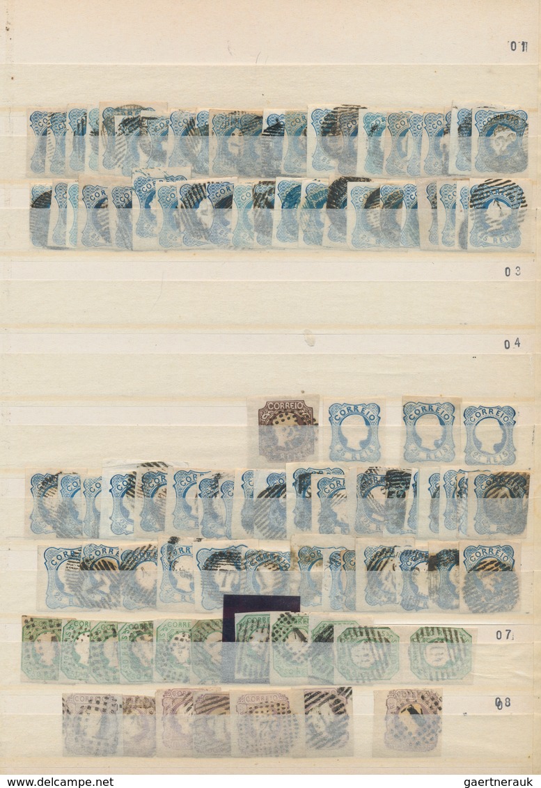 Portugal: 1853/1893, Comprehensive Mainly Used Accumulation Of Apprx. 2.000 Stamps, Neatly Sorted In - Sonstige & Ohne Zuordnung