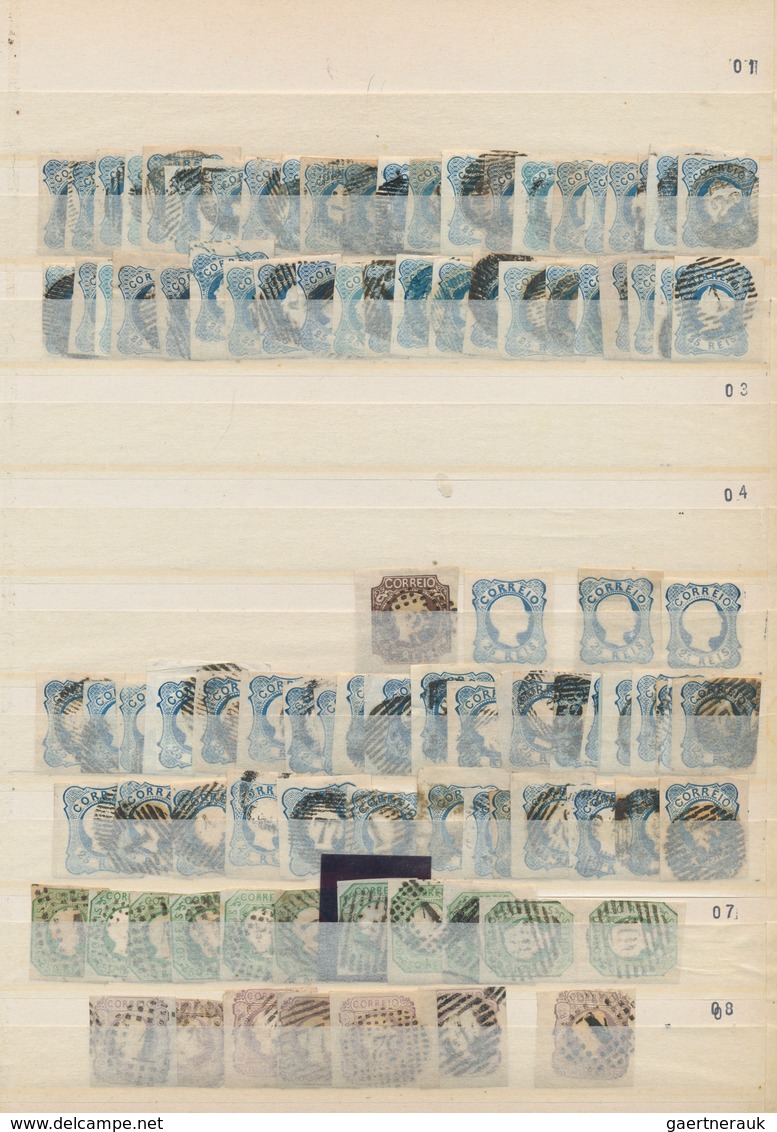 Portugal: 1853/1893, Comprehensive Mainly Used Accumulation Of Apprx. 2.000 Stamps, Neatly Sorted In - Andere & Zonder Classificatie