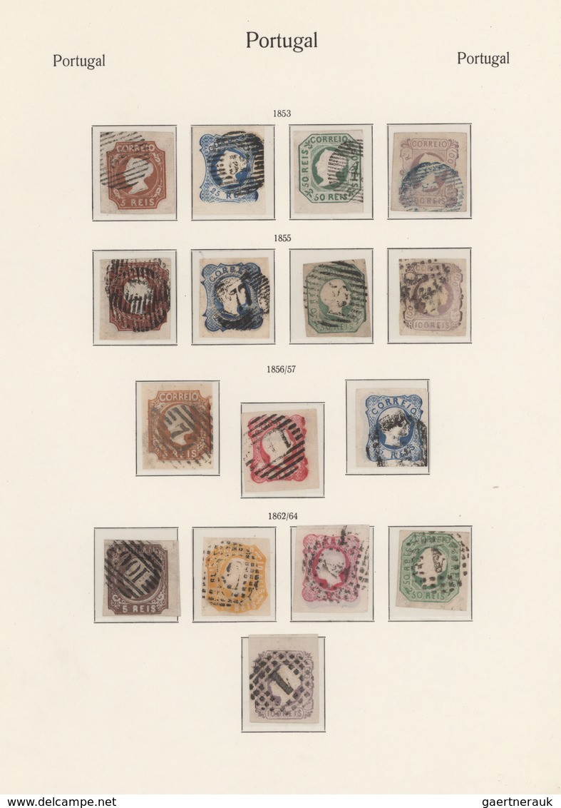 Portugal: 1853/1944, Used Collection In A KA/BE Binder And According To Album Pages Complete, Quite - Autres & Non Classés