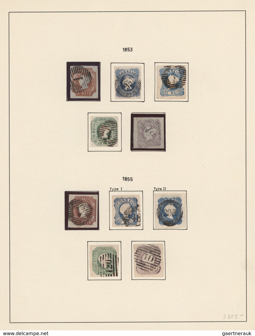 Portugal: 1853-1966: Collection Of Used Stamps And All The Miniature Sheets Plus 'back Of The Book', - Sonstige & Ohne Zuordnung