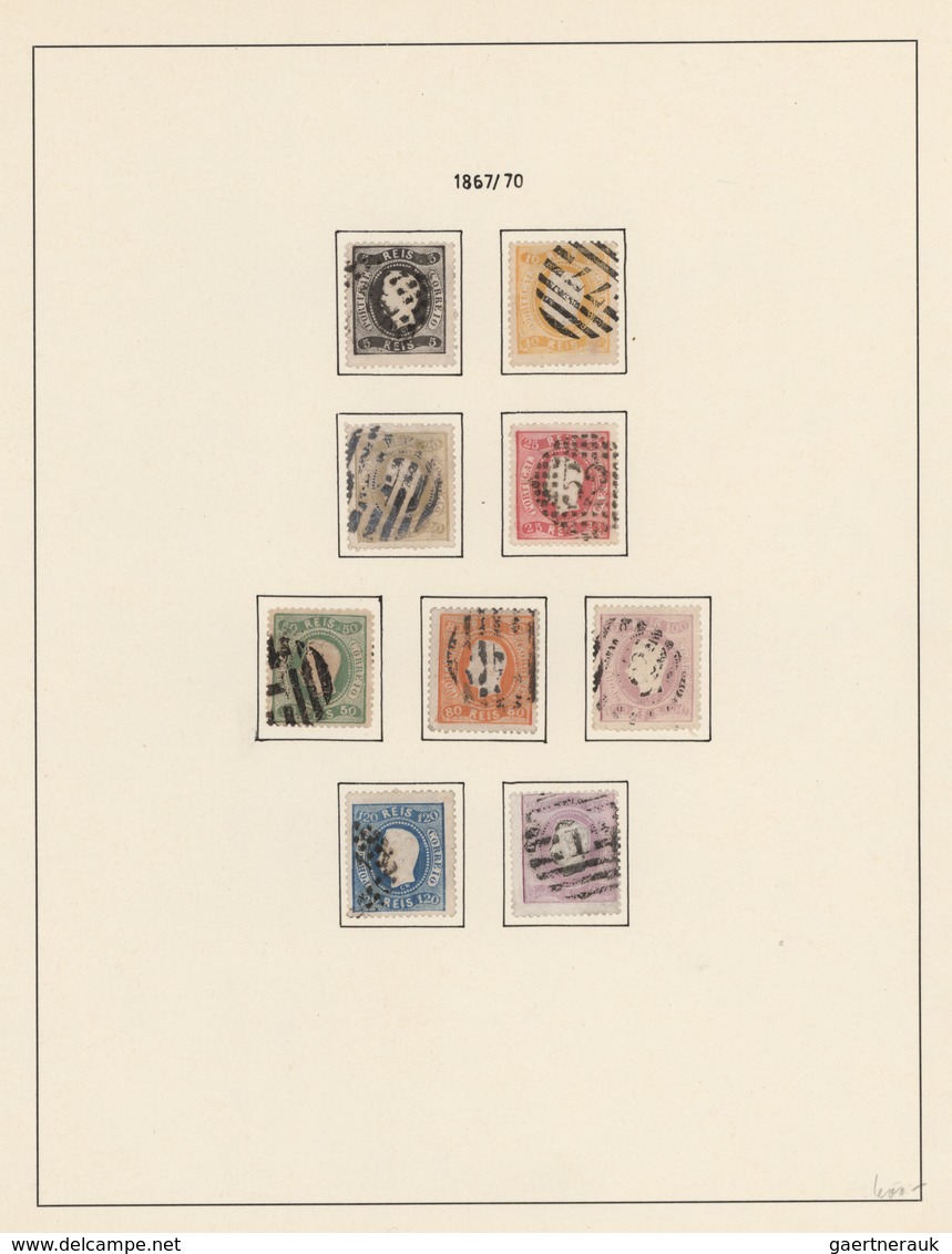 Portugal: 1853-1966: Collection Of Used Stamps And All The Miniature Sheets Plus 'back Of The Book', - Otros & Sin Clasificación